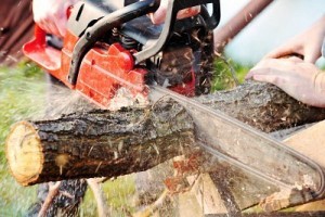 chainsaw-cutting-wood